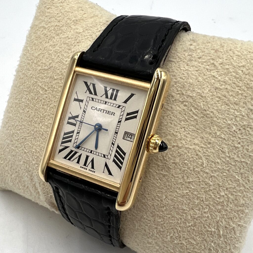 【五條店】Cartier カルティエ タンク金無垢 時計 稼働品